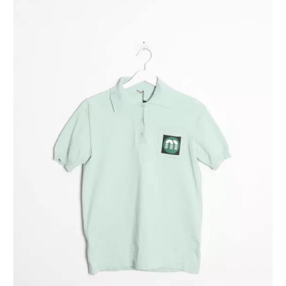 Miu Miu Light Green Polo Shirt